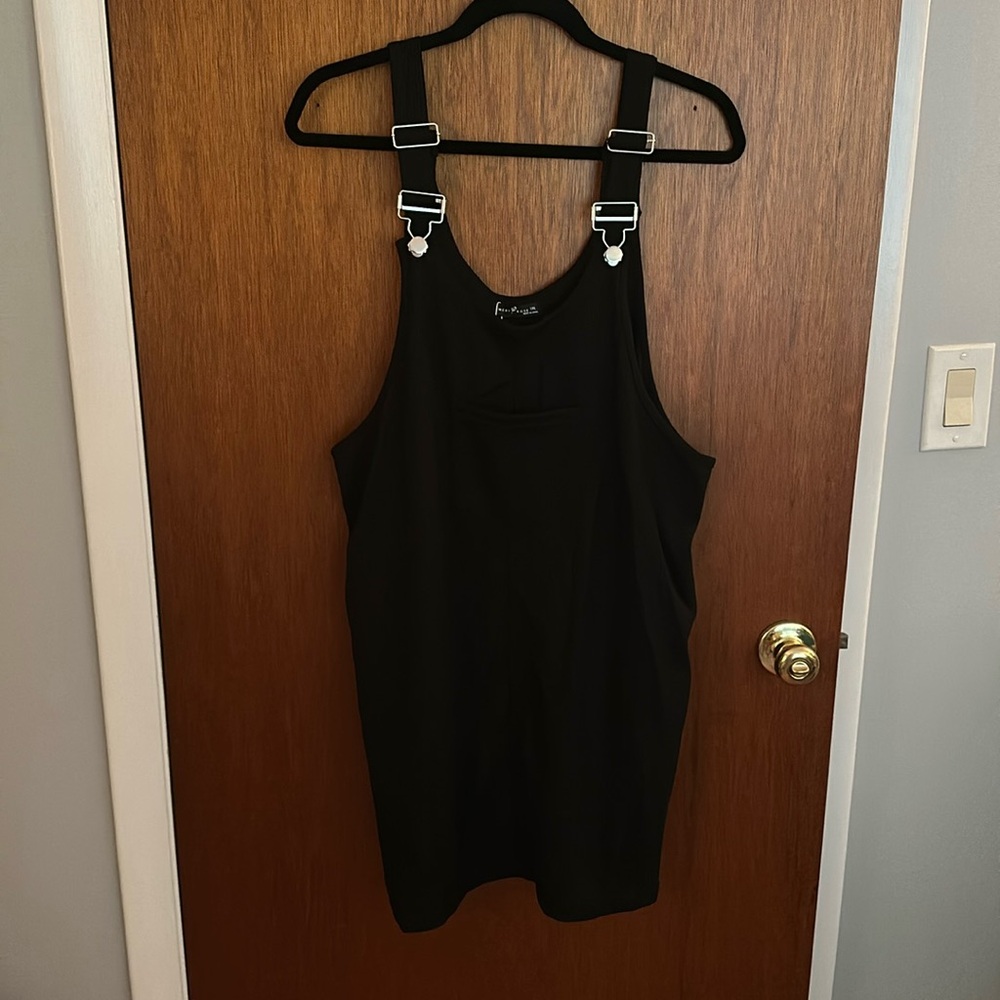 Waffleknit overall dress from shein. Brand new